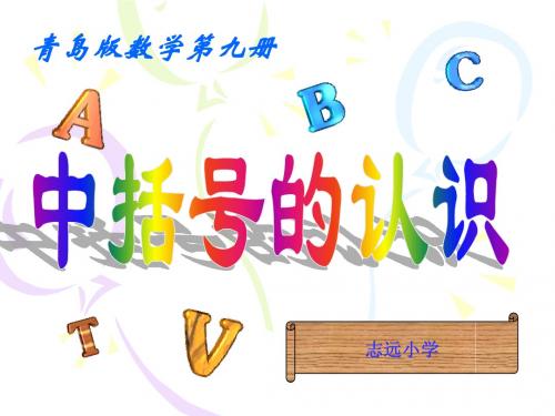 中括号的认识 青岛版数学五上