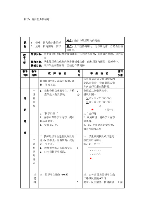 铅球：侧向垫步推铅球1-尹德华