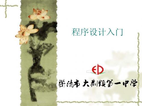 程序设计入门