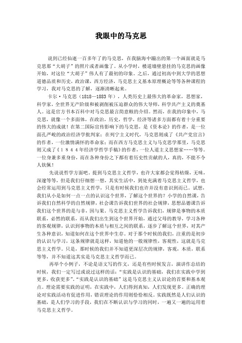 我眼中的马克思