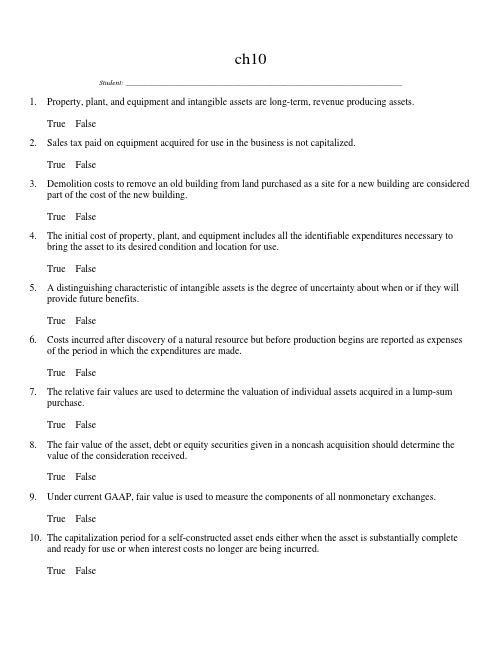 第6版答案IntermediateAccounting6eSpicelandch10