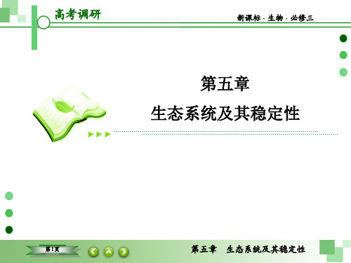 高考调研新课标生物必修3-5-1高考调研精讲精练