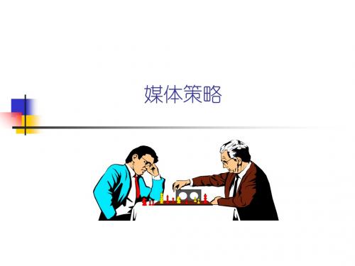 媒介基本课程——第二课：媒体策略