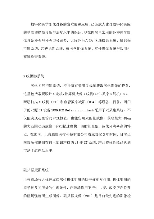 国内外数字影像设备