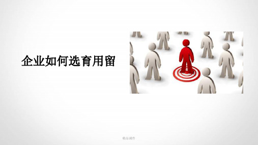企业如何选育用留(精编课件).ppt