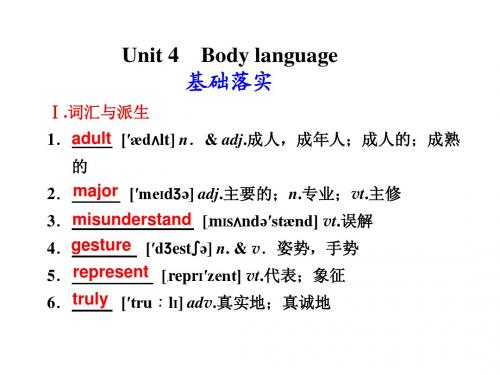 (英语)步步高大一轮复习讲义Book4  Unit4