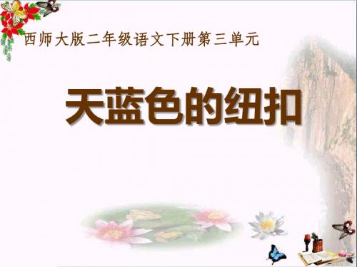 《天蓝色的纽扣》 精品PPT课件