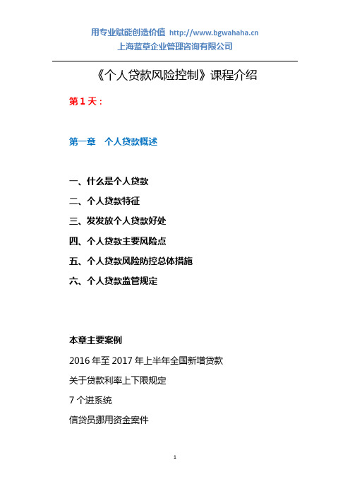个贷(综合)风控