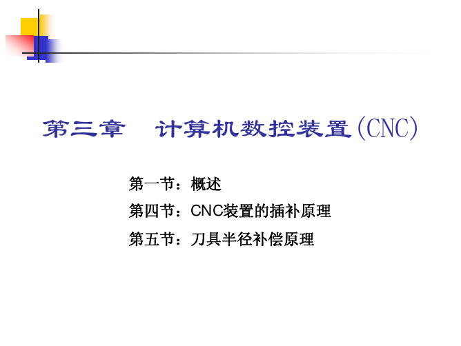 第3章计算机数控装置(CNC)