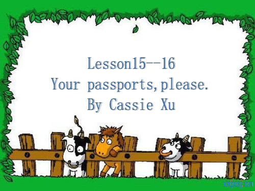 新概念英语第一册Lesson15--16