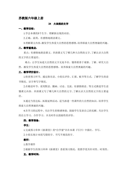 六上24《大自然的文字》