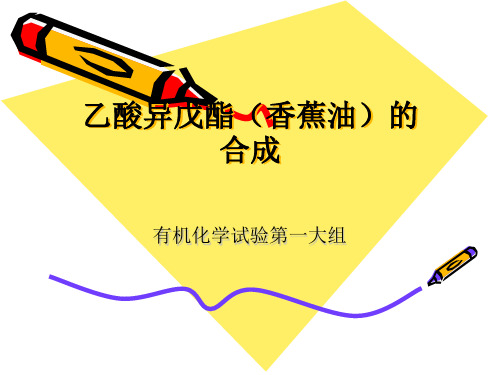 乙酸异戊酯的制备讲解