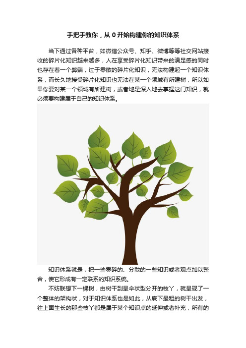 手把手教你，从0开始构建你的知识体系