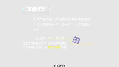 会计基础长短期借款PPT课件