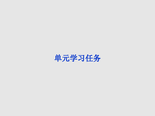 (新教材)2019-2020学年部编版语文必修上册( 单元学习任务
