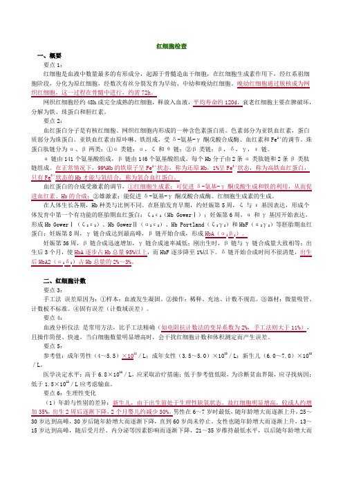 红细胞检查
