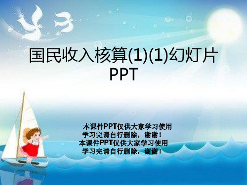 国民收入核算(1)(1)幻灯片PPT