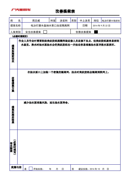 改善提案创意