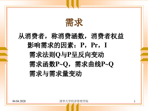 管理经济学复习纲要清华大学PPT资料45页
