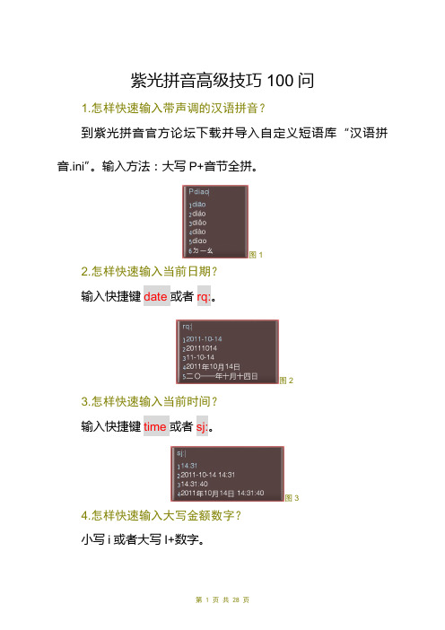 紫光拼音高级技巧100问