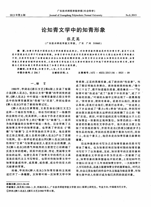 论知青文学中的知青形象