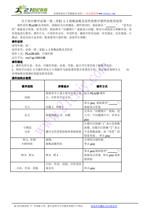 课件的使用说明