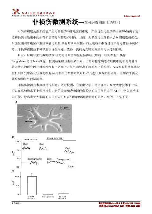 非损伤微测技术——在可兴奋细胞上的应用