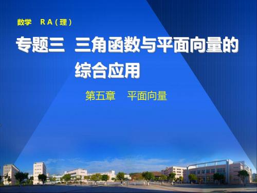 《步步高》2014届高考数学大一轮复习(人教A版)专题训练：专题三 三角函数与平面向量的综合应用(共80张PPT)