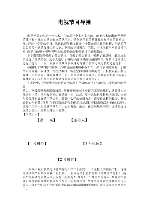 电视节目分析