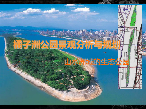 橘子洲公园景观分析调查规划报告PPT课件