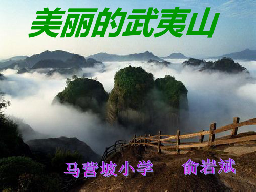 美丽的武夷山课件