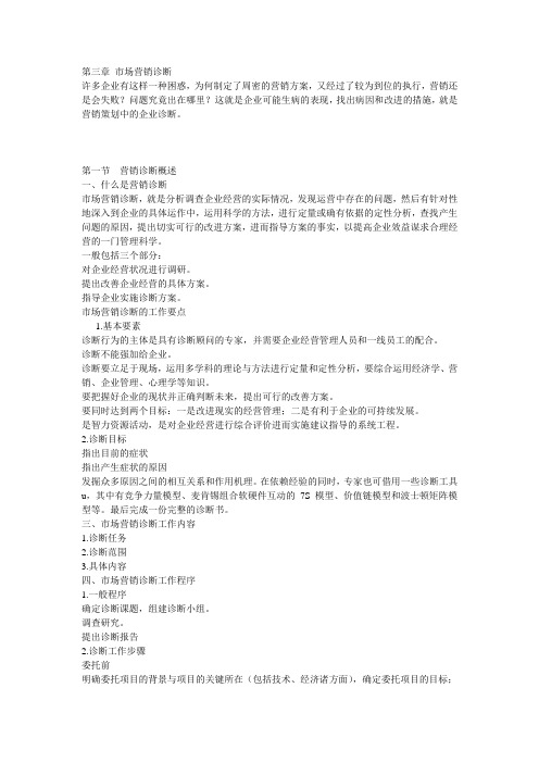 市场营销诊断ing