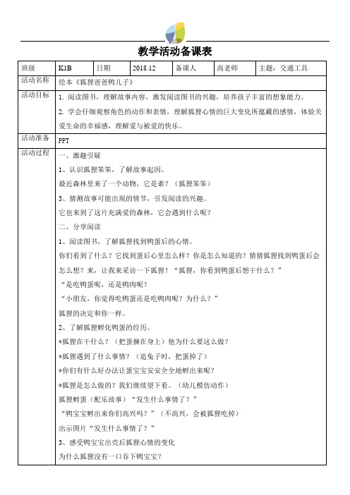 绘本15《狐狸爸爸鸭儿子》