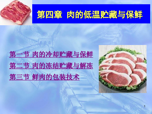 肉的低温贮藏讲解