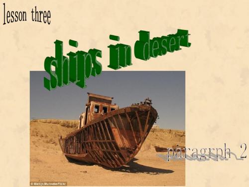 ships in the desert【沙漠之舟】