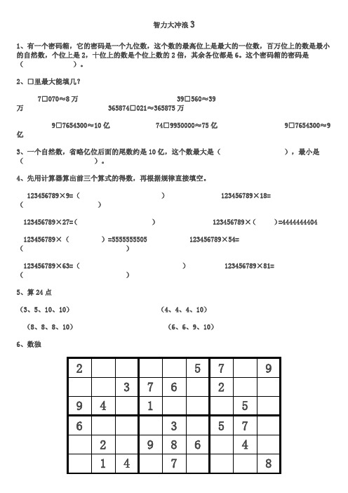 智力大冲浪3