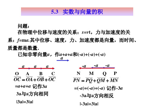 实数与向量的积3(PPT)3-3