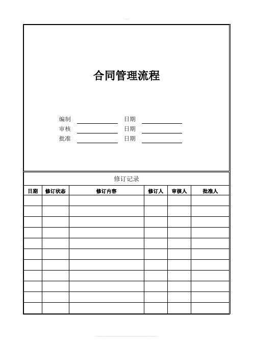 HC-OP-CG03合同管理流程