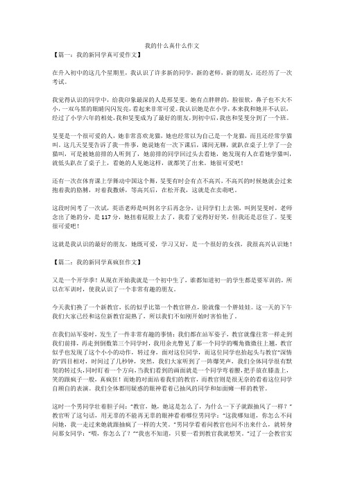 我的什么真什么作文