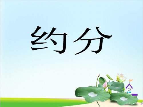 五年级下册数学课件-4.4约分-人教新课标(共17张PPT)