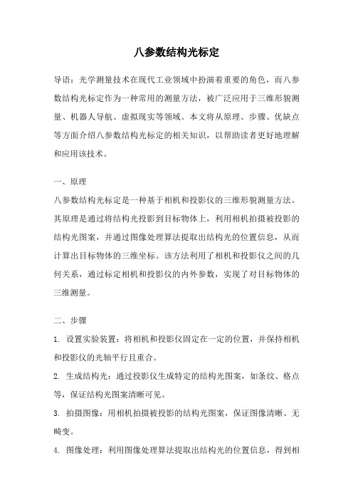 八参数结构光标定