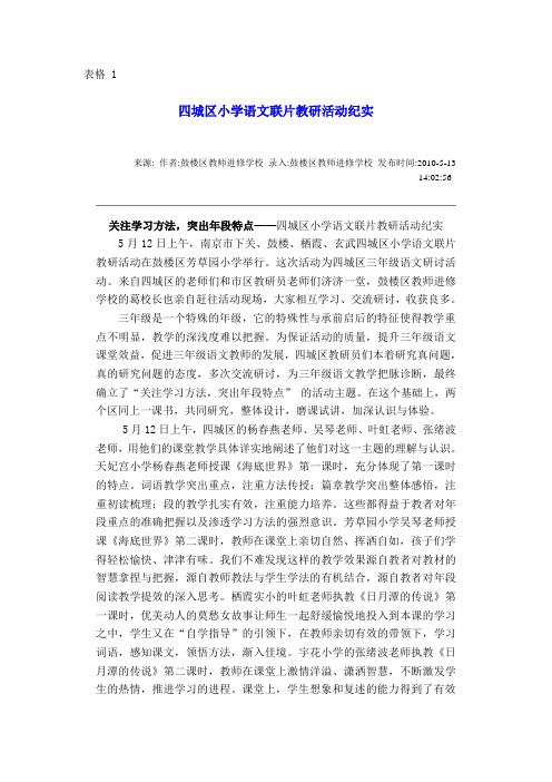 教研活动
