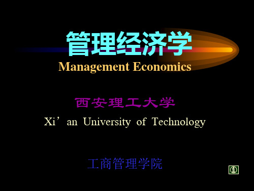 西安理工大学-管理经济学(1)