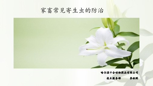 20180526家畜常见的寄生虫