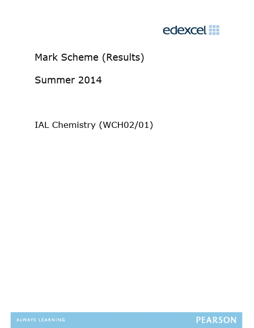 A level chemistry unit 2 2014.6 ,answer