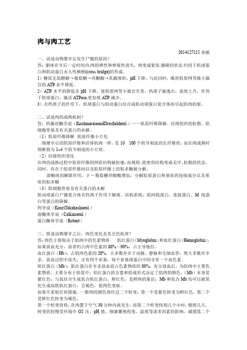 肉与肉工艺