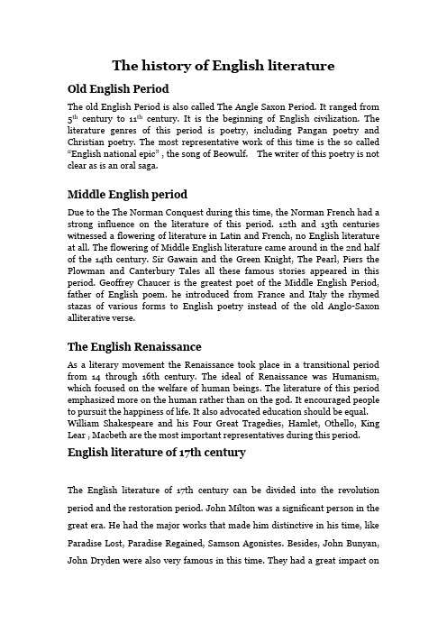 English literature
