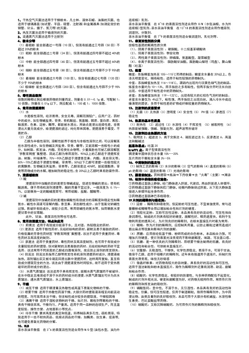 2012中药药剂考试总结