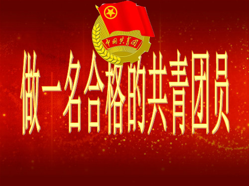 团课课件第一课时