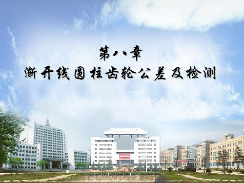 第8章 齿轮公差及检测